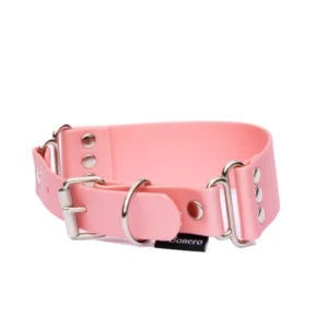 obroża szeroka łososiowa różowa