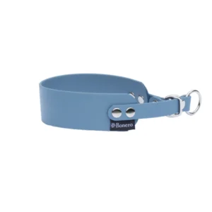 obroża półzaciskowa z BioThane niebieska