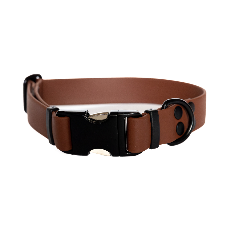 Obroża z metalowa klamra dla dużych psów