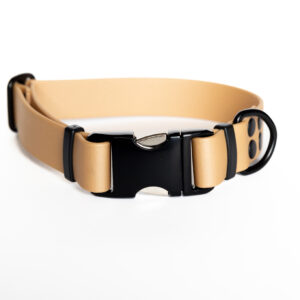 obroża regulowana z klamra zatrzaskową złota