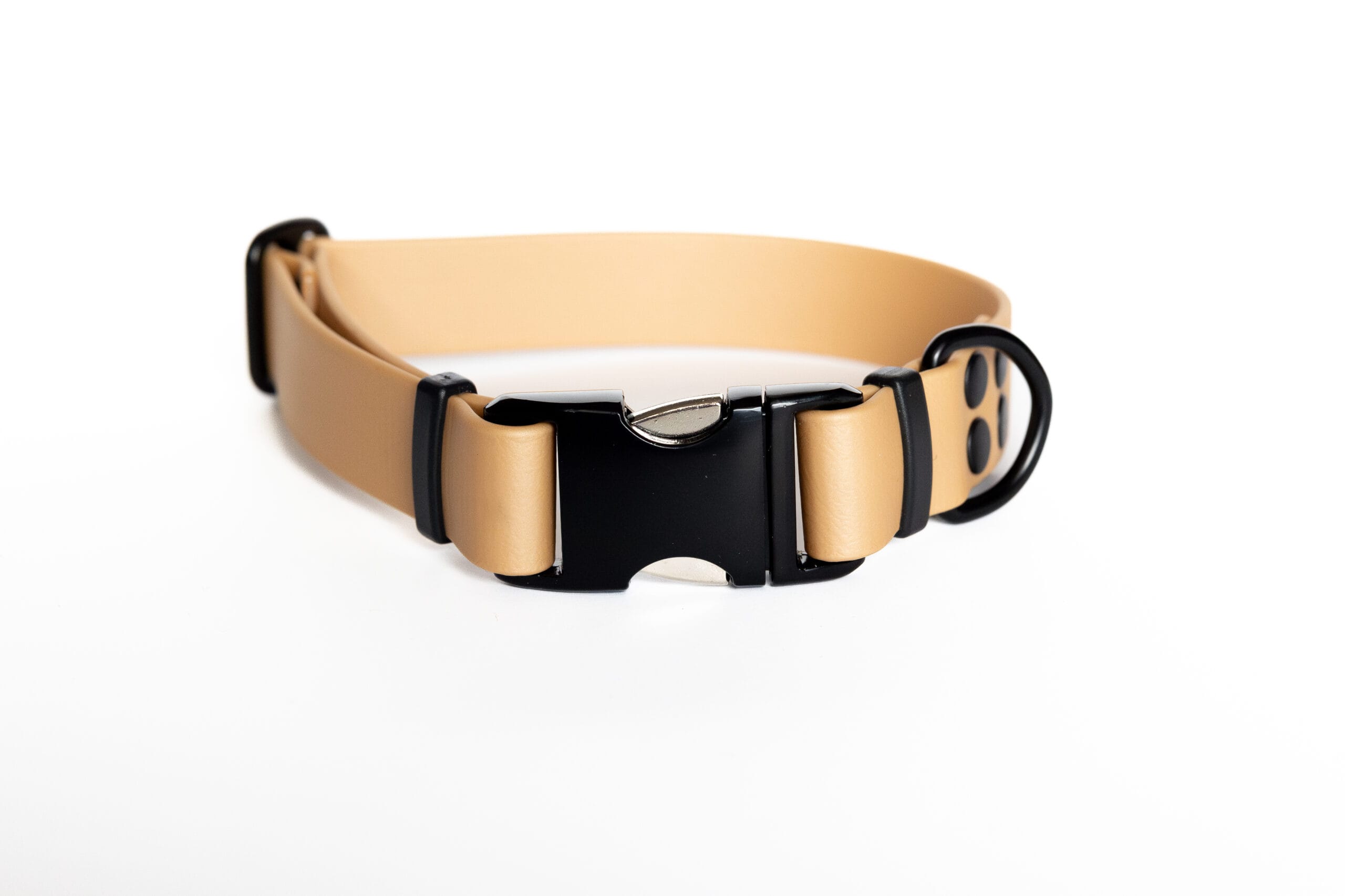 obroża regulowana z klamra zatrzaskową złota