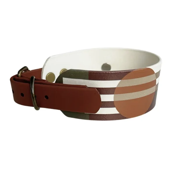 obroża dla charta retro styl autorski wzór elegancka obroża