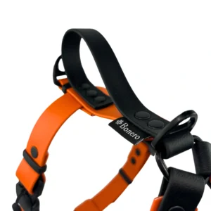 szelki dla psa z BioThane pomarańczowe