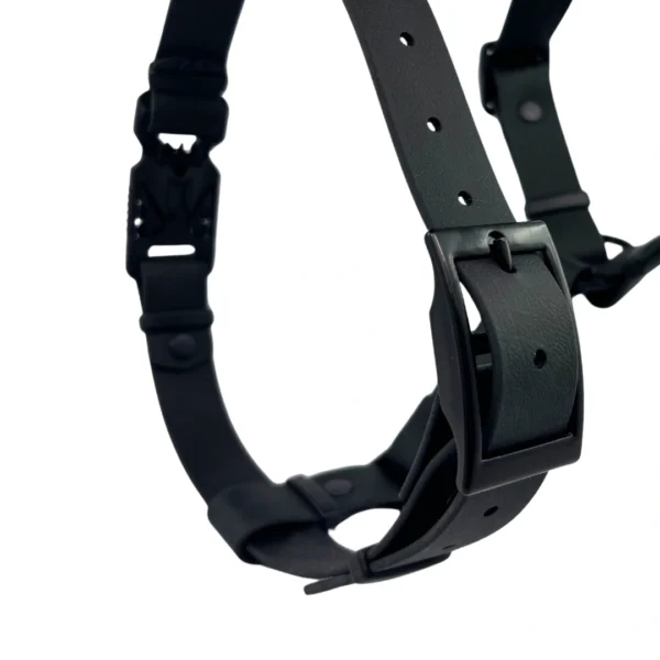 Szelki z BioThane® Guard czarne - obrazek 4